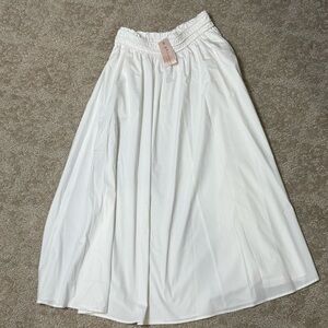 NWT Philosophy White Maxi A-Line Skirt